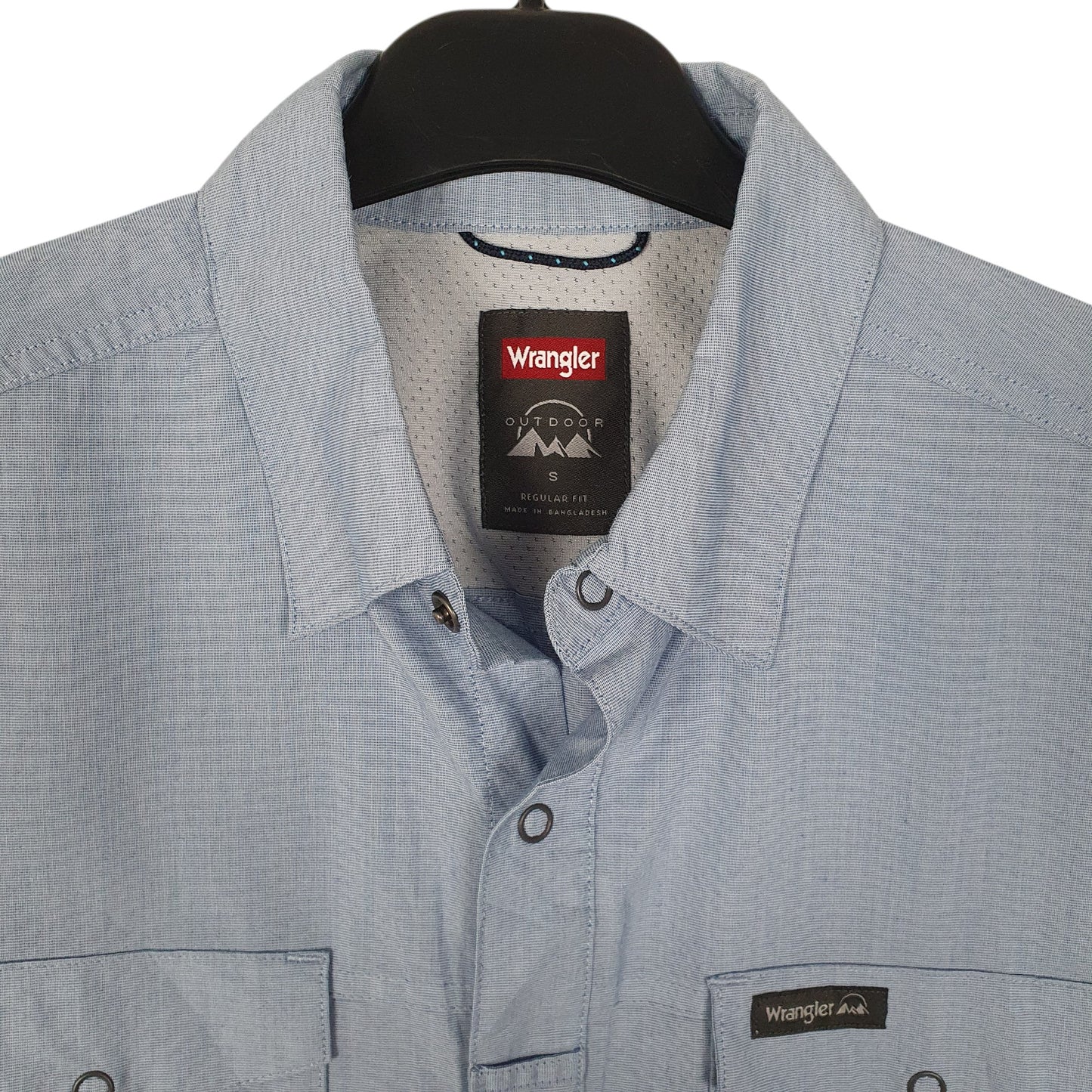 Mens Blue Wrangler   Shirt