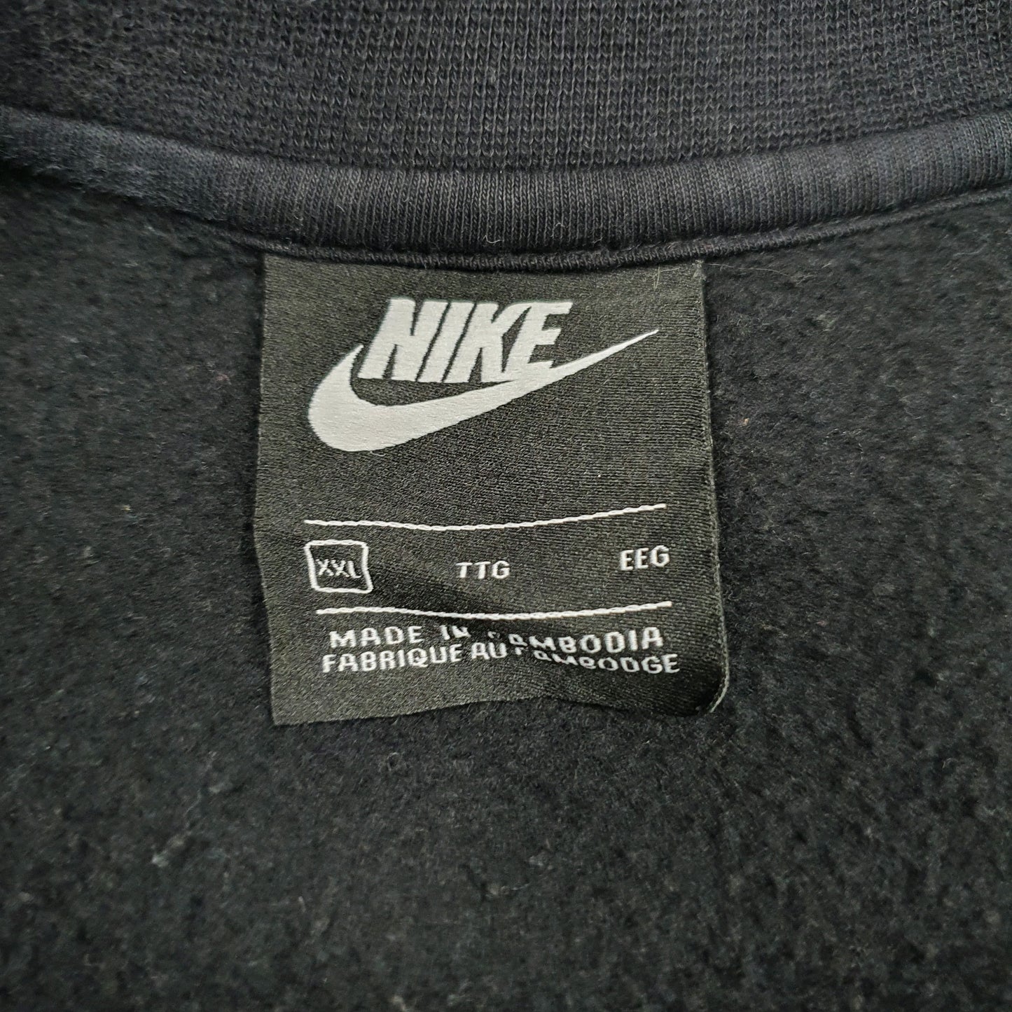 Mens Black Nike Air Spellout Crewneck Jumper