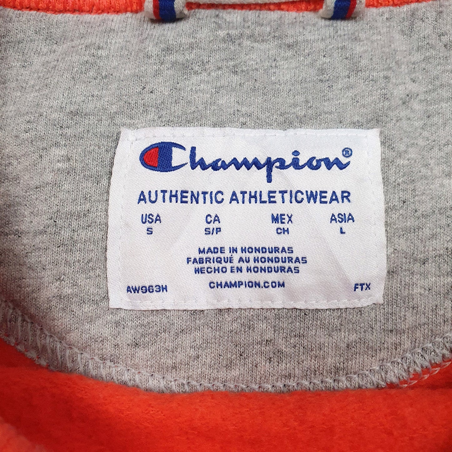 Mens Red Champion  Crewneck Jumper