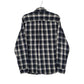 Mens Navy L.L.Bean Thick Flannel Plaid  Shirt