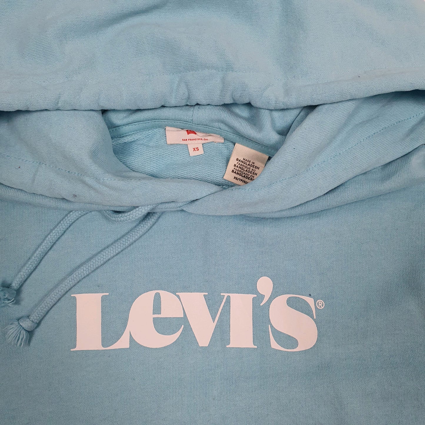 Womens Blue Levis  Hoodie Jumper