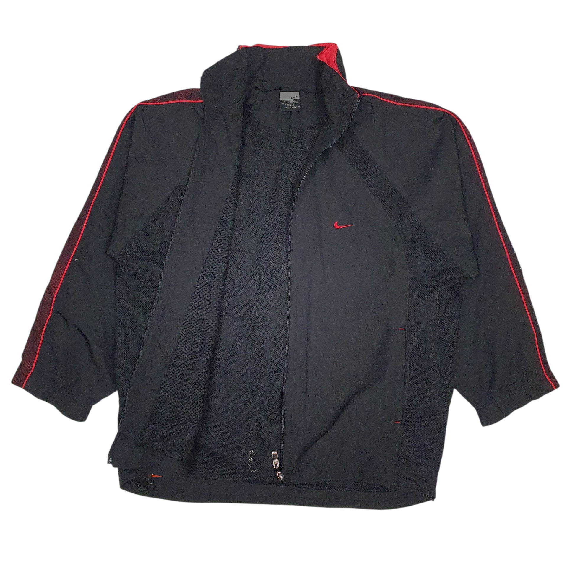 Mens Black Nike Clima Fit Vintage 00s Hoodie Coat