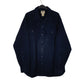 Mens Navy L.L.Bean Thick Chamois Long Sleeve Shirt
