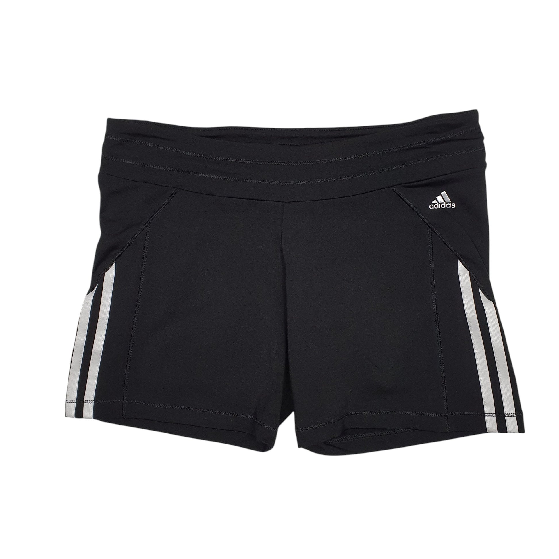 Womens Black Adidas Running Gym Climacool Sport Shorts