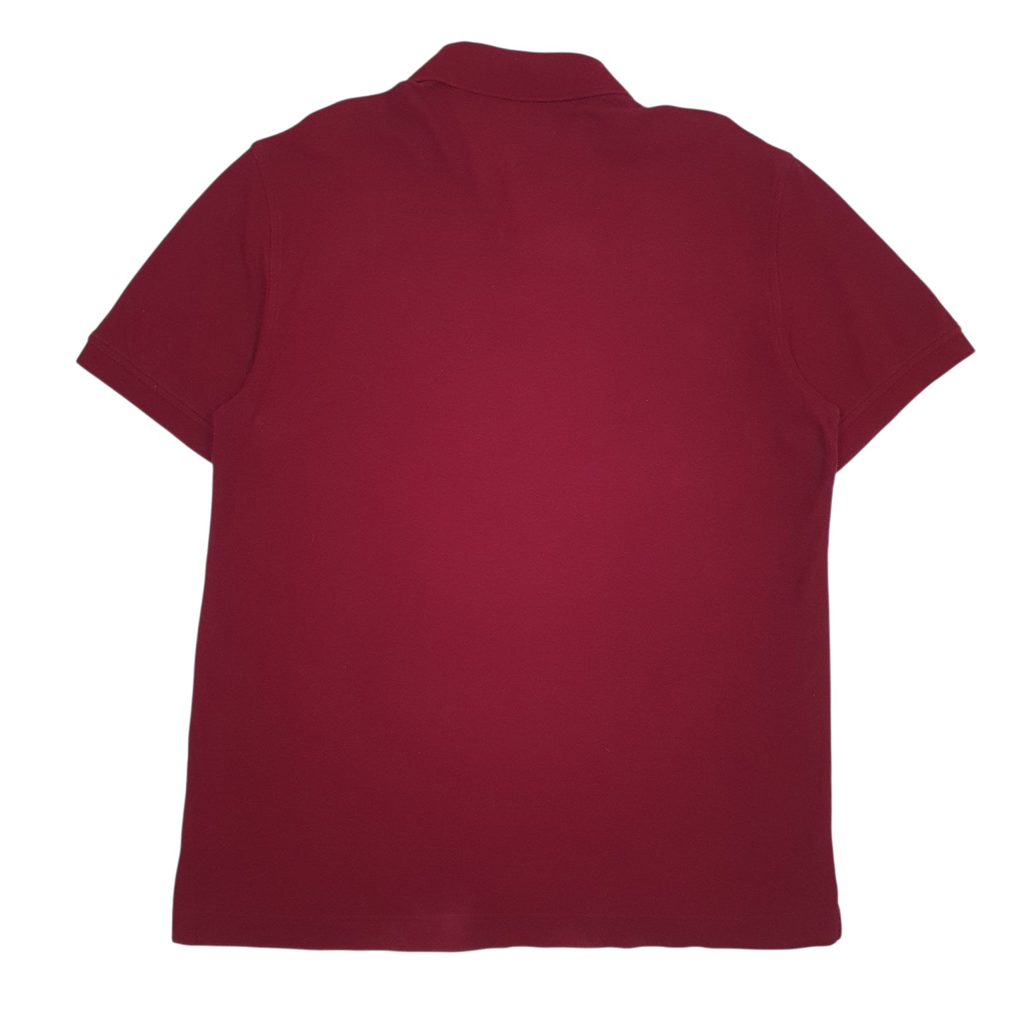 Mens Burgundy Tommy Hilfiger  Crewneck Polo Shirt