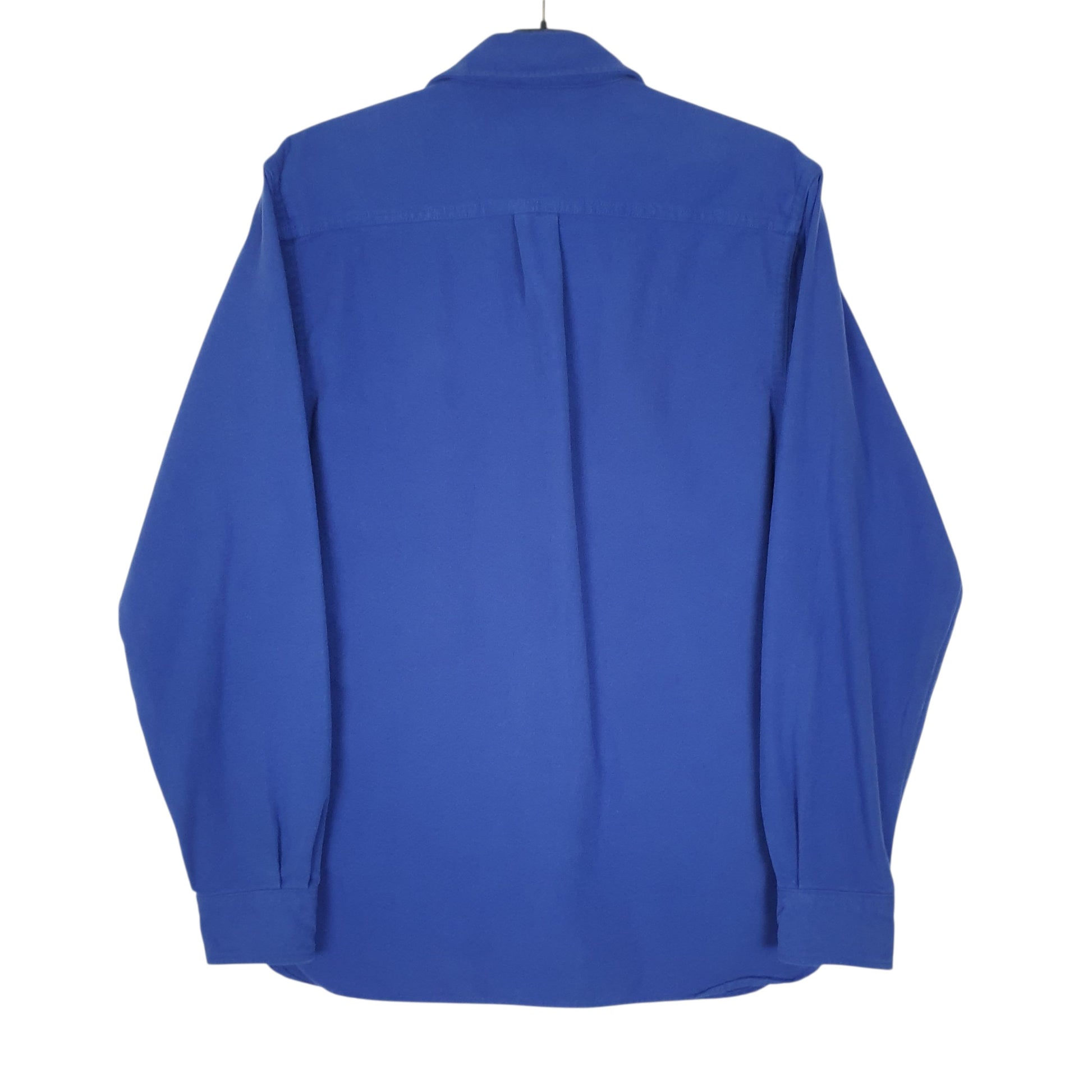 Mens Blue L.L.Bean Thick Chamois  Shirt