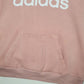 Womens Pink Adidas  Hoodie Jumper