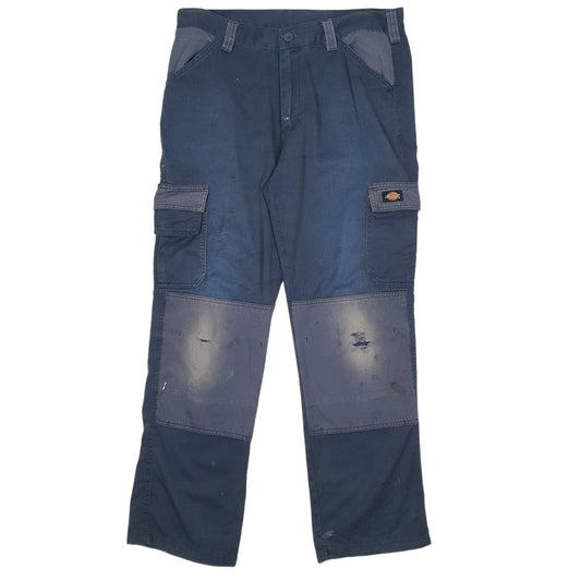 Mens Navy Dickies Workwear Cargo Trousers