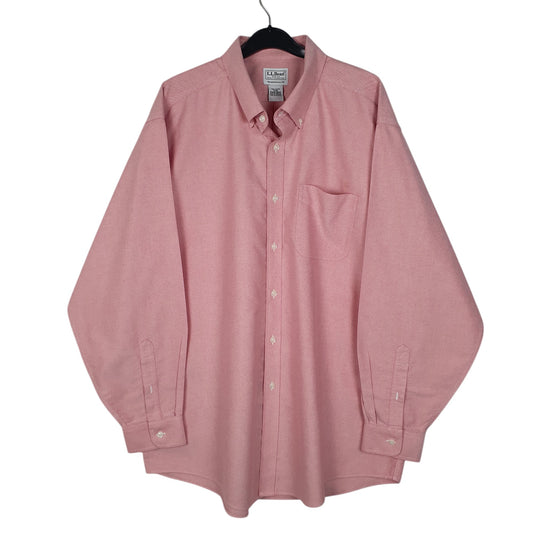 Mens Pink L.L.Bean  Long Sleeve Shirt