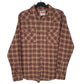Mens Brown Wrangler  Long Sleeve Shirt