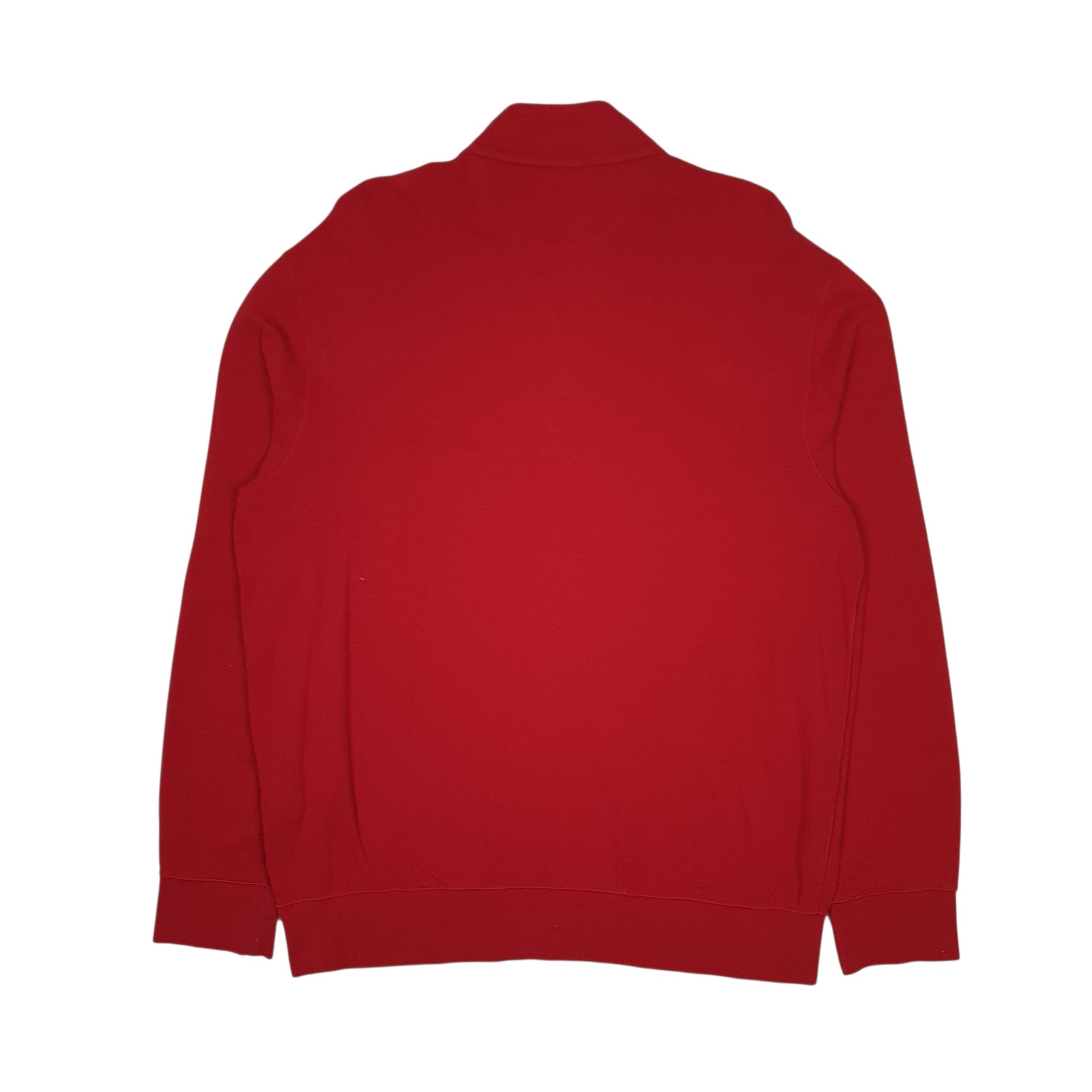 Mens Red Polo Ralph Lauren Performance Quarter Zip Jumper