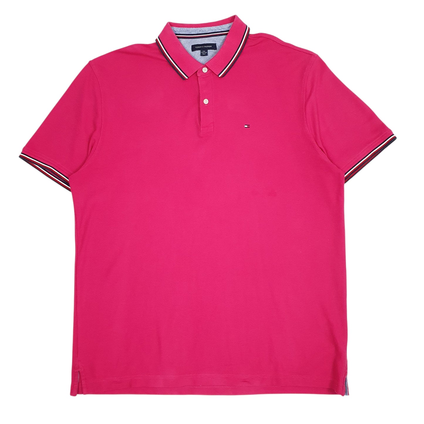 Mens Pink Tommy Hilfiger  Short Sleeve Polo Shirt