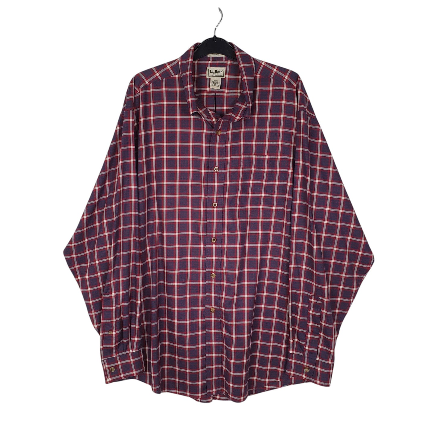 Mens Red L.L.Bean  Long Sleeve Shirt