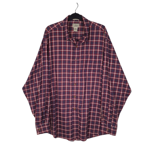 Mens Red L.L.Bean  Long Sleeve Shirt