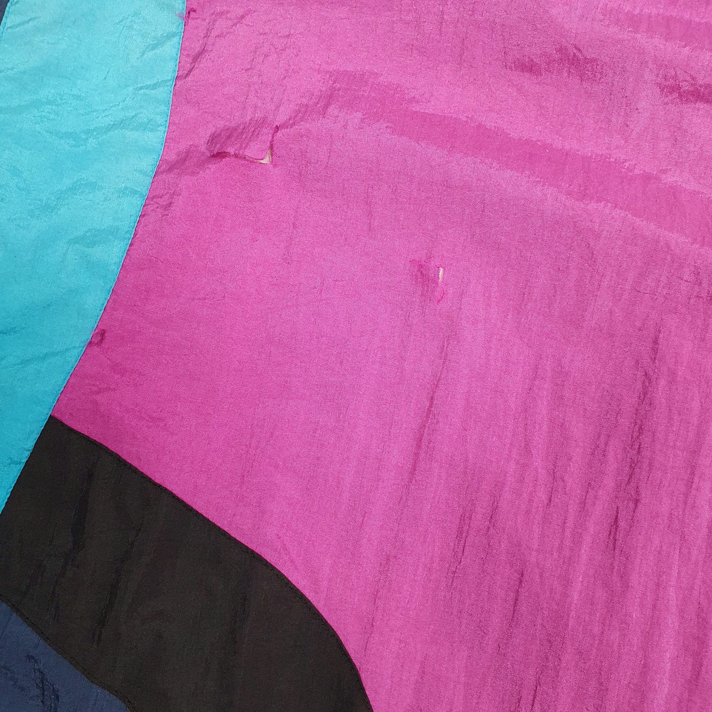 Mens Navy Equipe Vintage 90s Funky Quarter Zip Coat