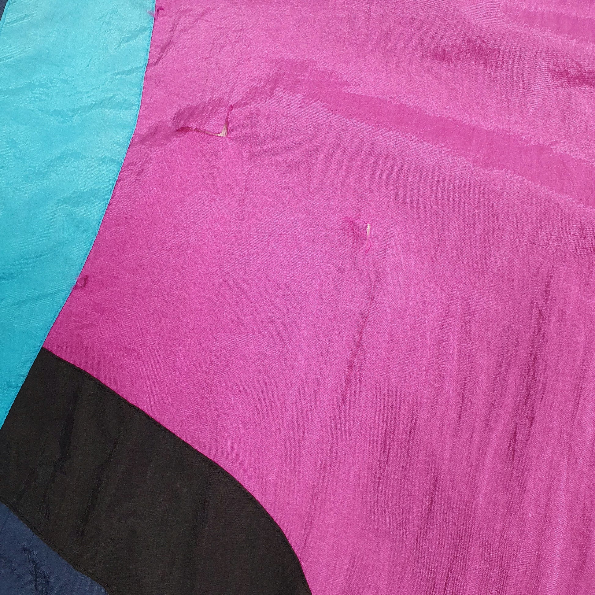 Mens Navy Equipe Vintage 90s Funky Quarter Zip Coat