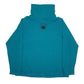Womens Blue Harley Davidson Spellout Shoal Neck Jumper