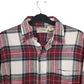 Mens Red L.L.Bean Vintage 1980s Made In USA Thick Flannel  Shirt