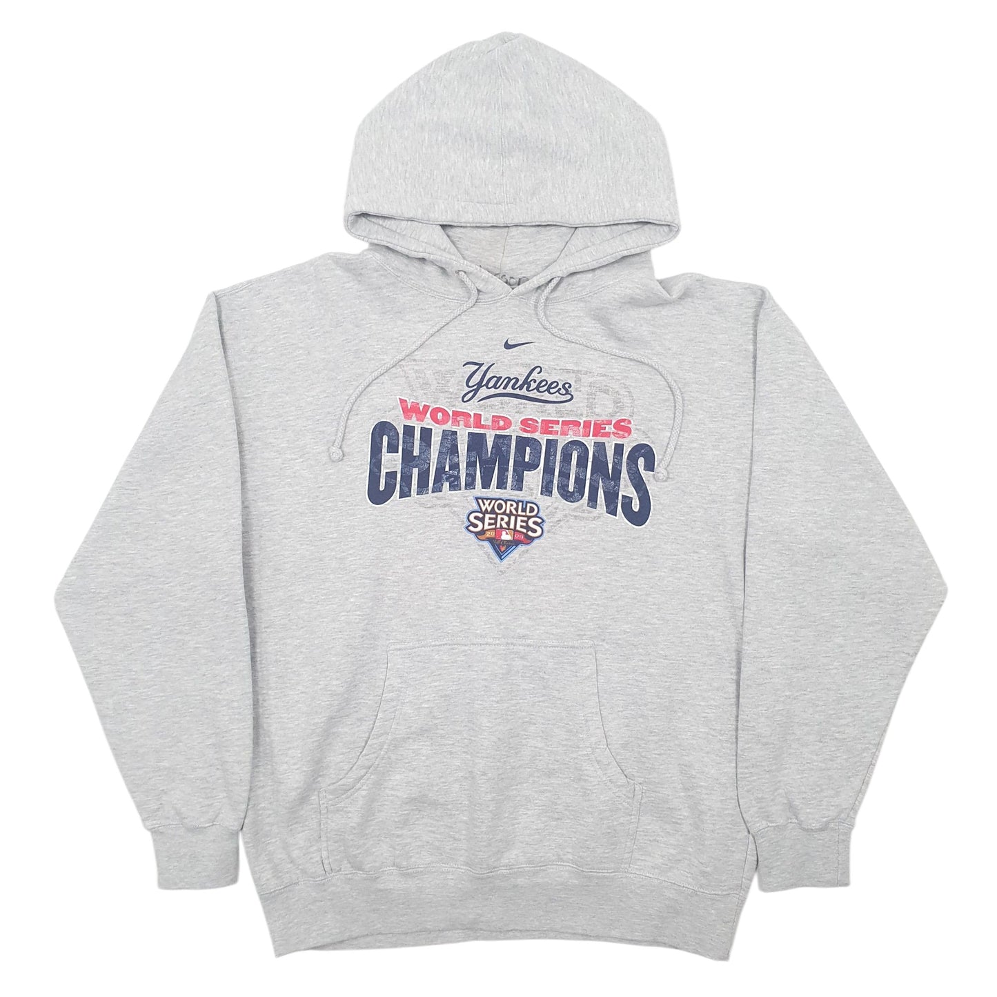 Mens Grey Nike Vintage 00s MLB Yankees Hoodie Jumper