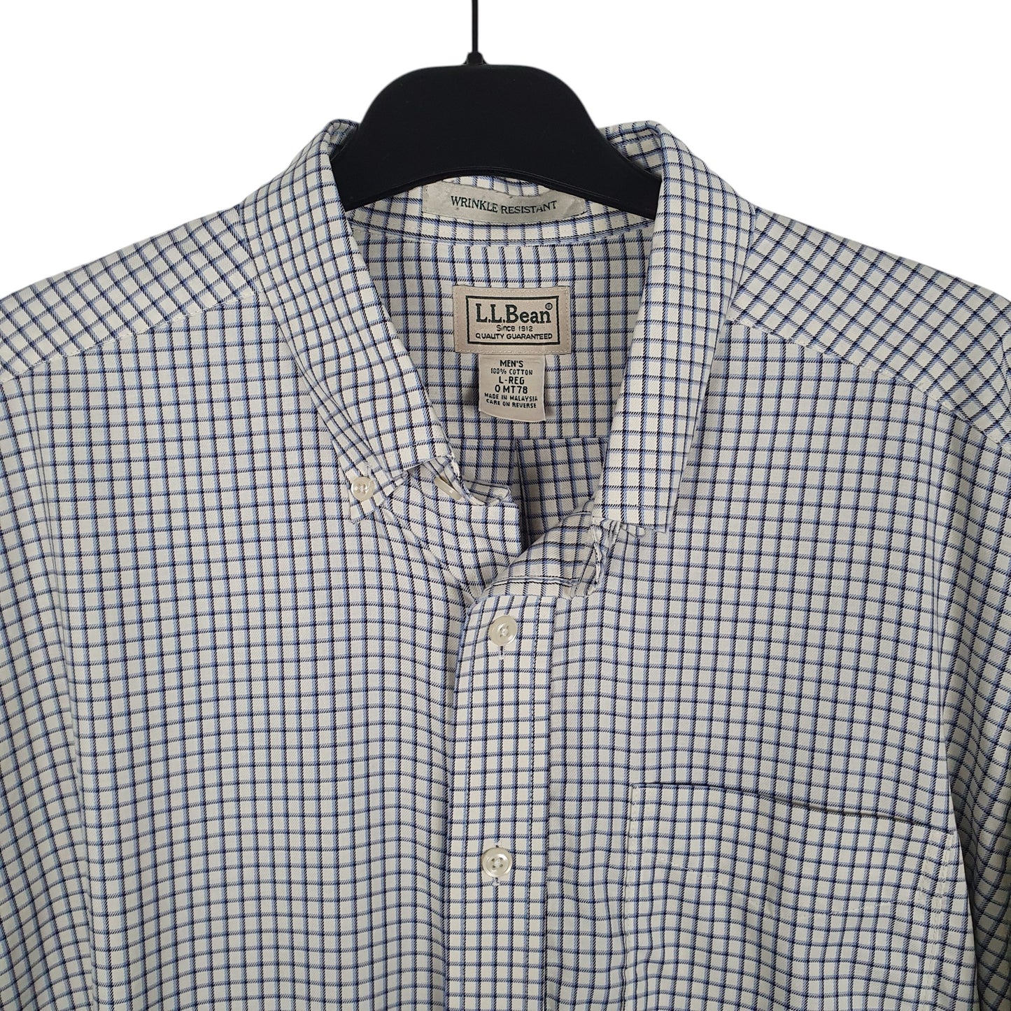 Mens White L.L.Bean   Shirt