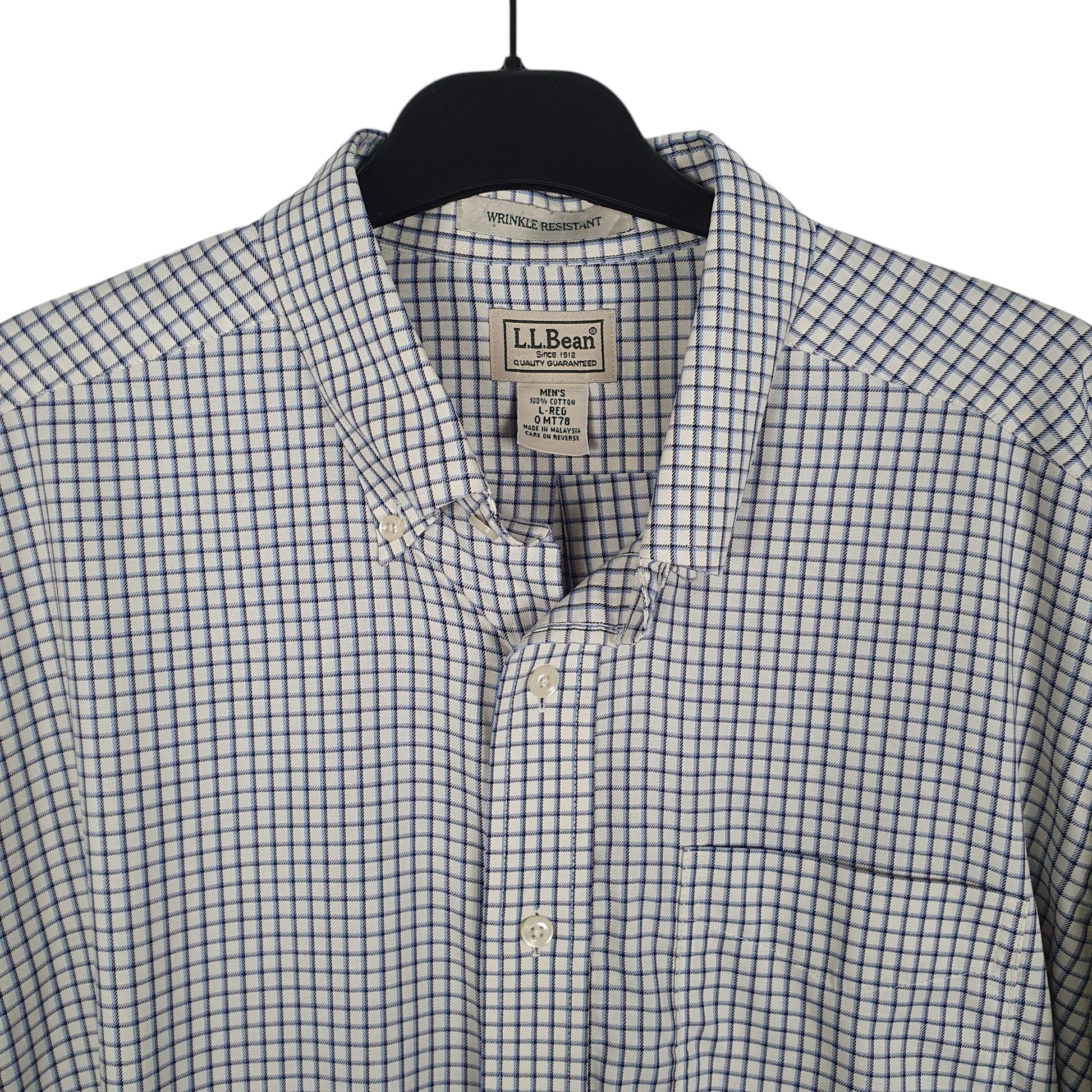 Mens White L.L.Bean   Shirt