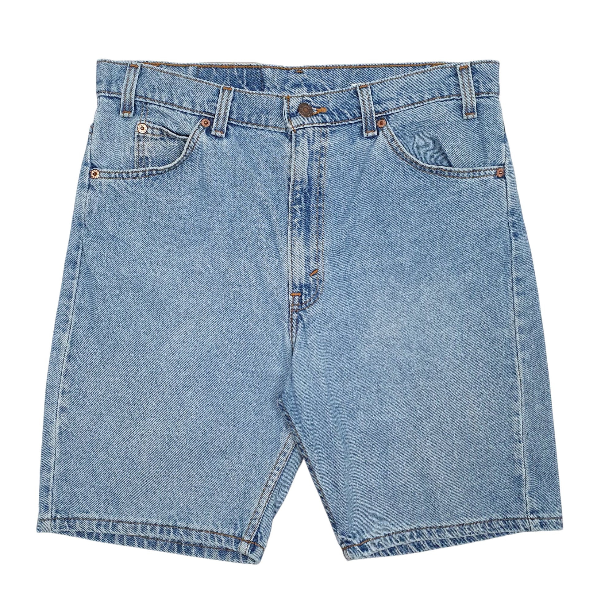 Mens Blue Levis 90s Made In USA Orange Tab Denim Shorts