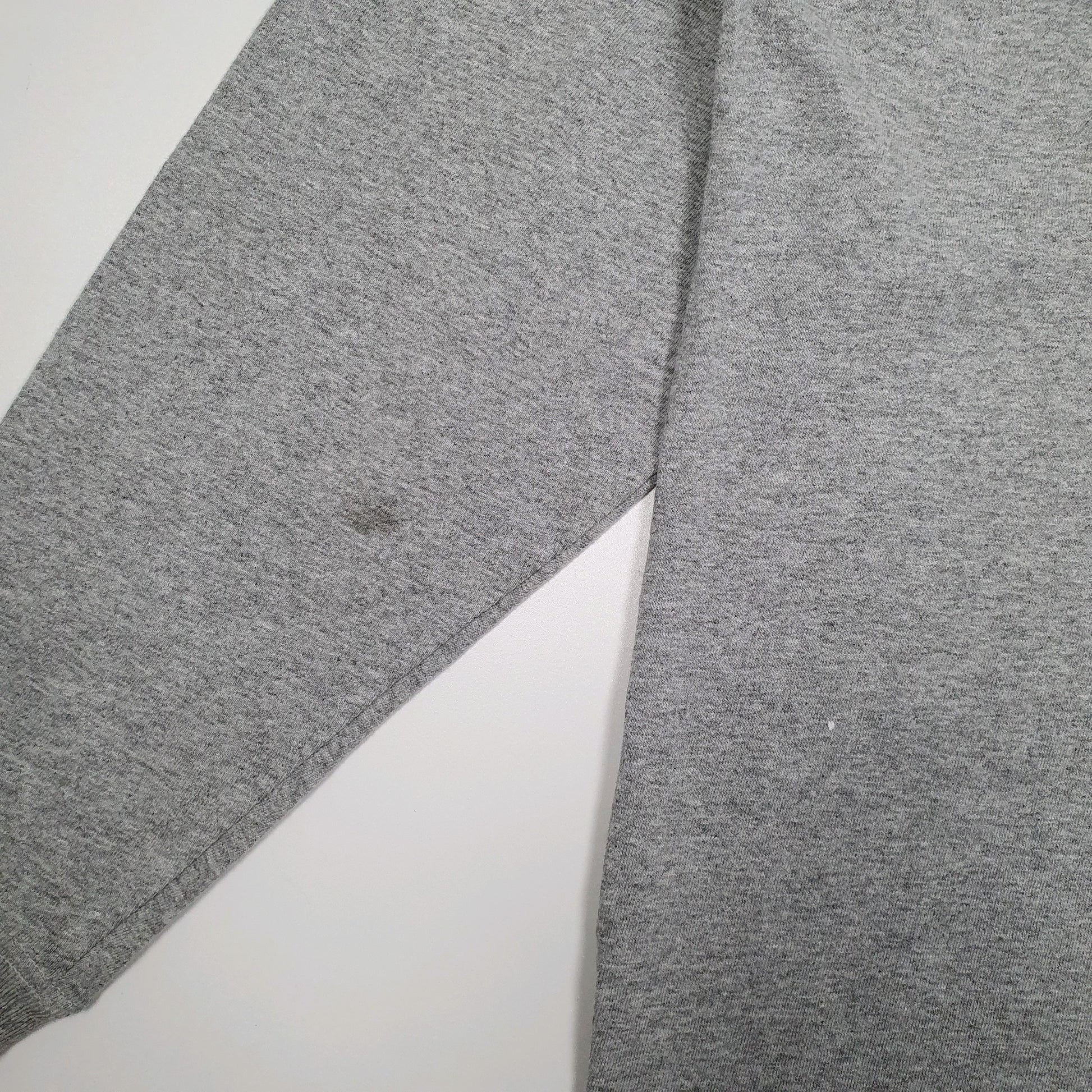 Mens Grey Carhartt Henley Crewneck T Shirt