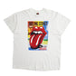 Mens White Fruit Of The Loom Rolling Stones 2014 On Fire Short Sleeve T Shirt