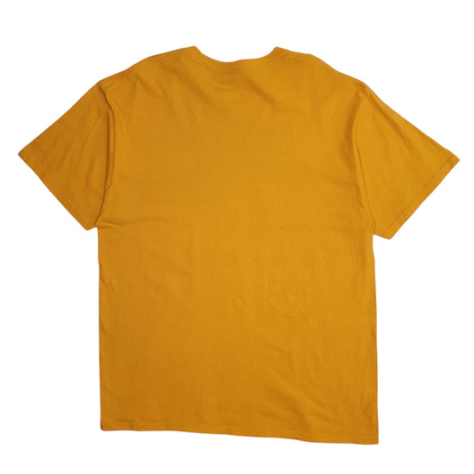 Mens Yellow NBA Indiana Pacers Basketball Quarter Zip T Shirt