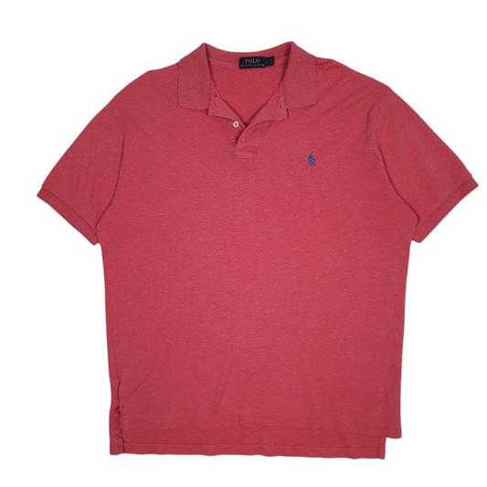 Mens Pink Polo Ralph Lauren  Short Sleeve Polo Shirt