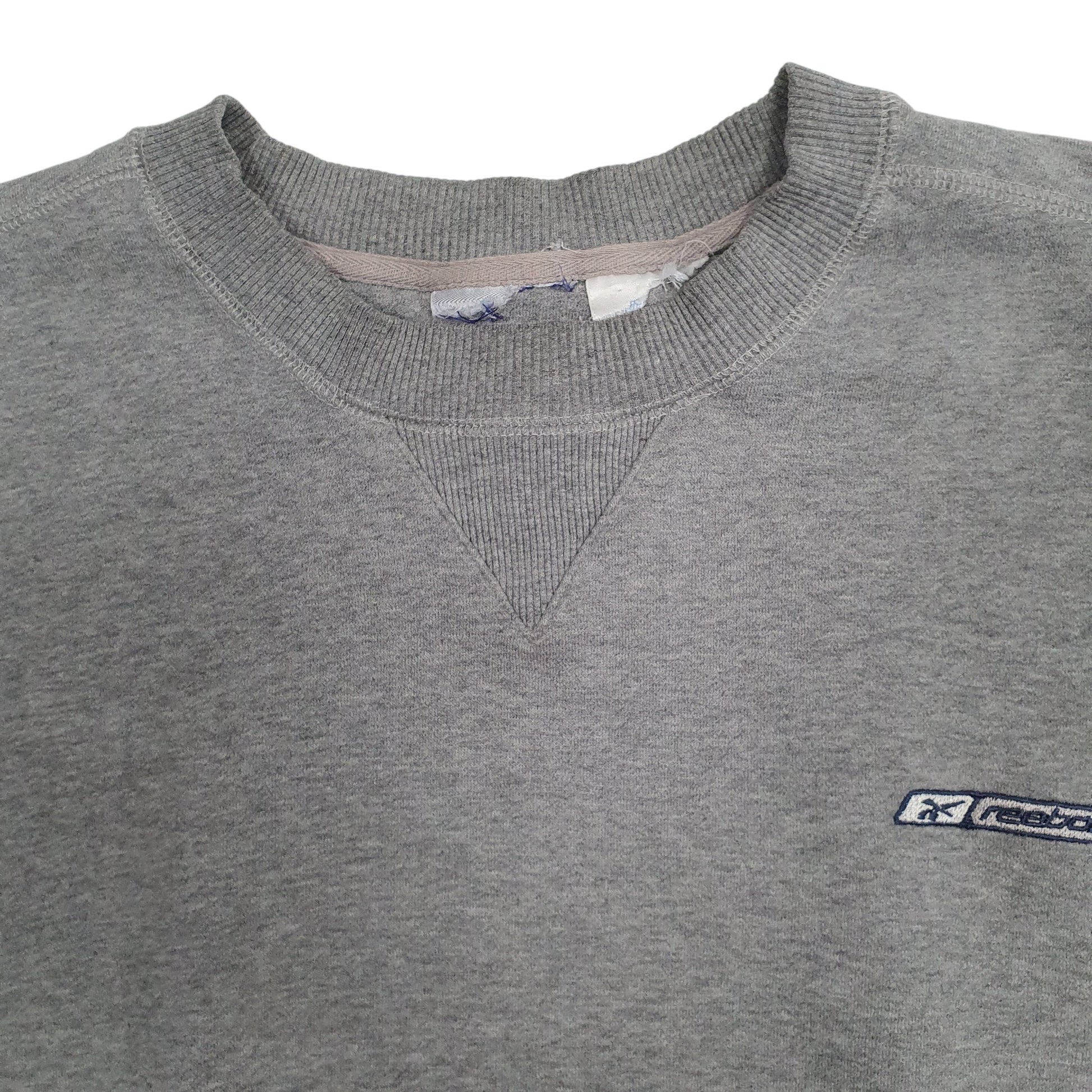 Mens Grey Reebok  Crewneck Jumper
