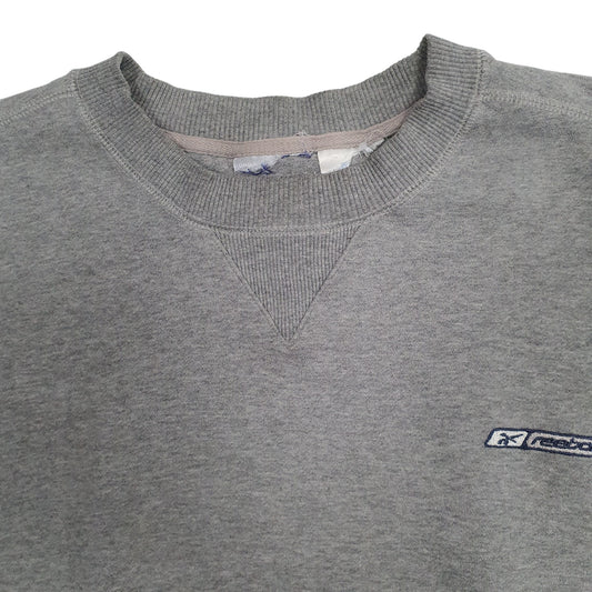 Mens Grey Reebok  Crewneck Jumper
