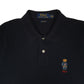 Mens Navy Polo Ralph Lauren Polo Bear Classic Fit Hoodie Polo Shirt