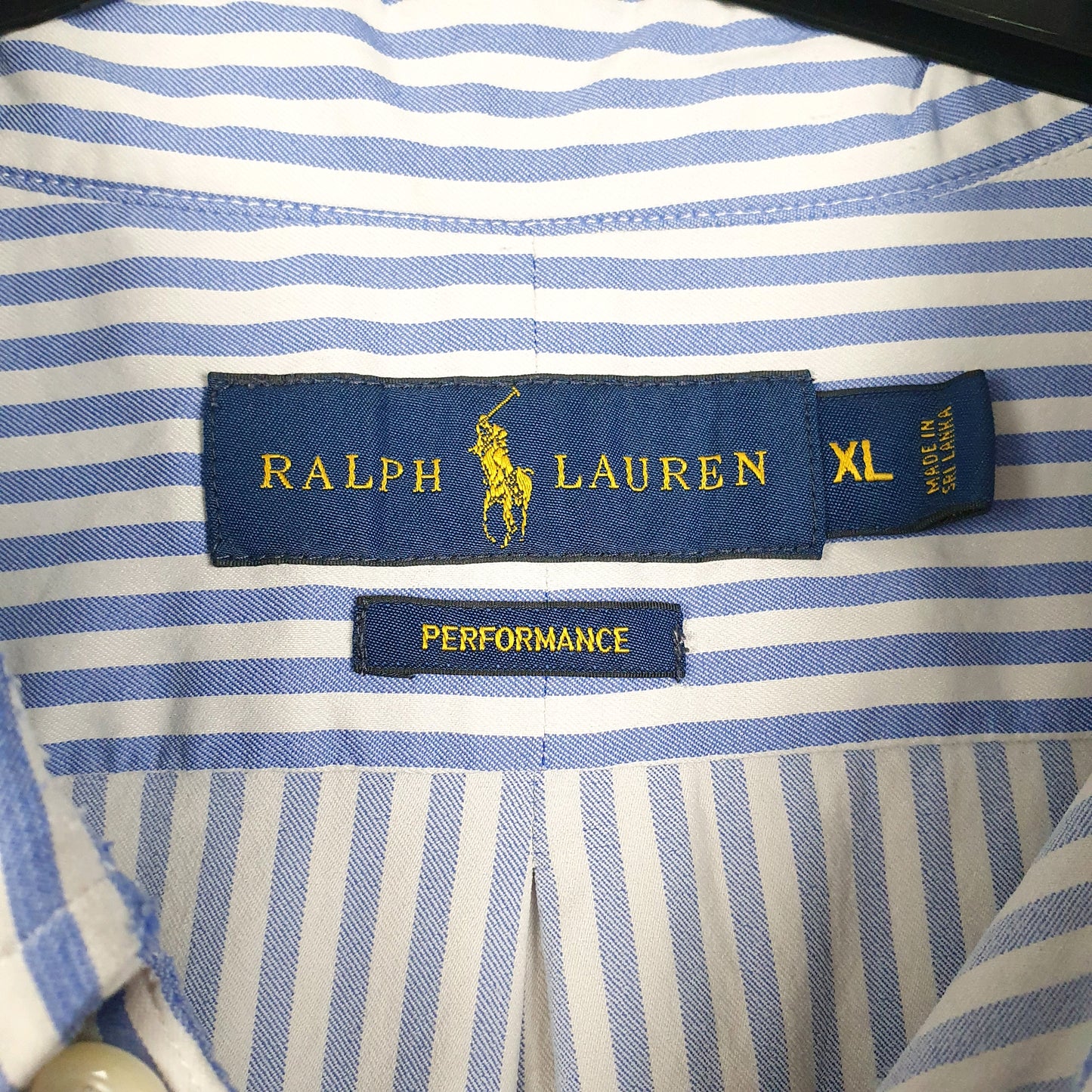 Mens Blue Ralph Lauren Performance  Shirt