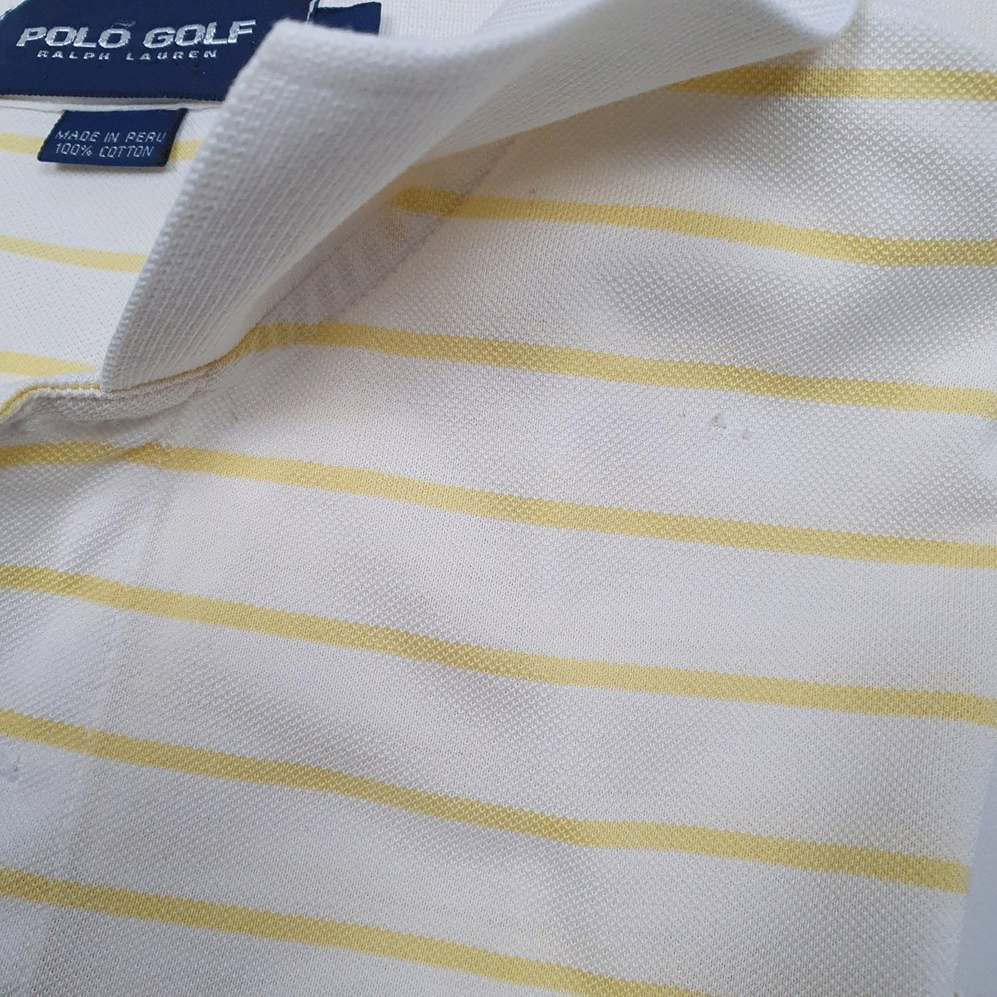 Mens Yellow Polo Ralph Lauren Golf  Polo Shirt
