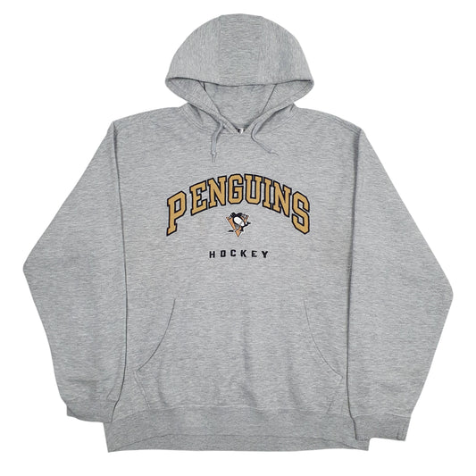 Mens Grey NHL Pittsburgh Penguins Hoodie Jumper