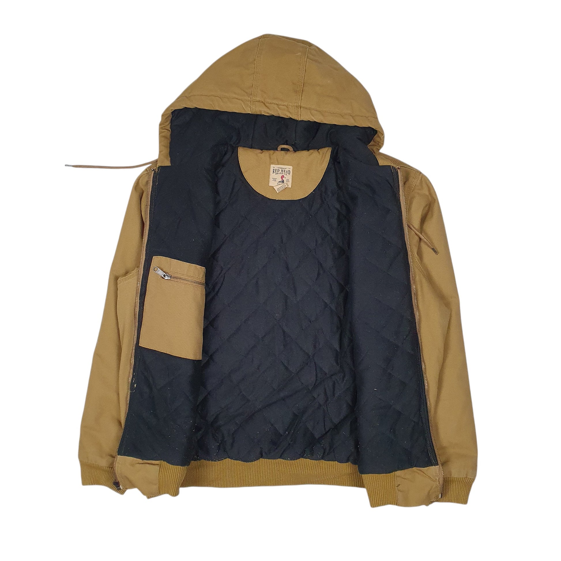 Mens Brown Red Head Heavy Active  Coat