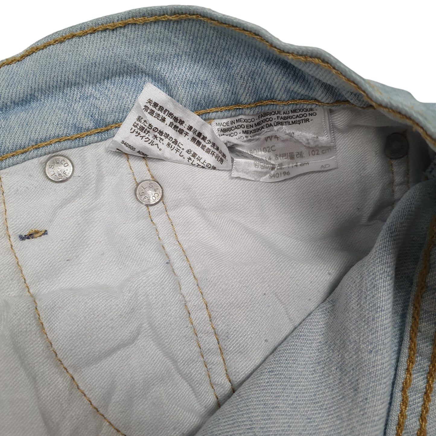 Mens Blue Levis 541  Shorts