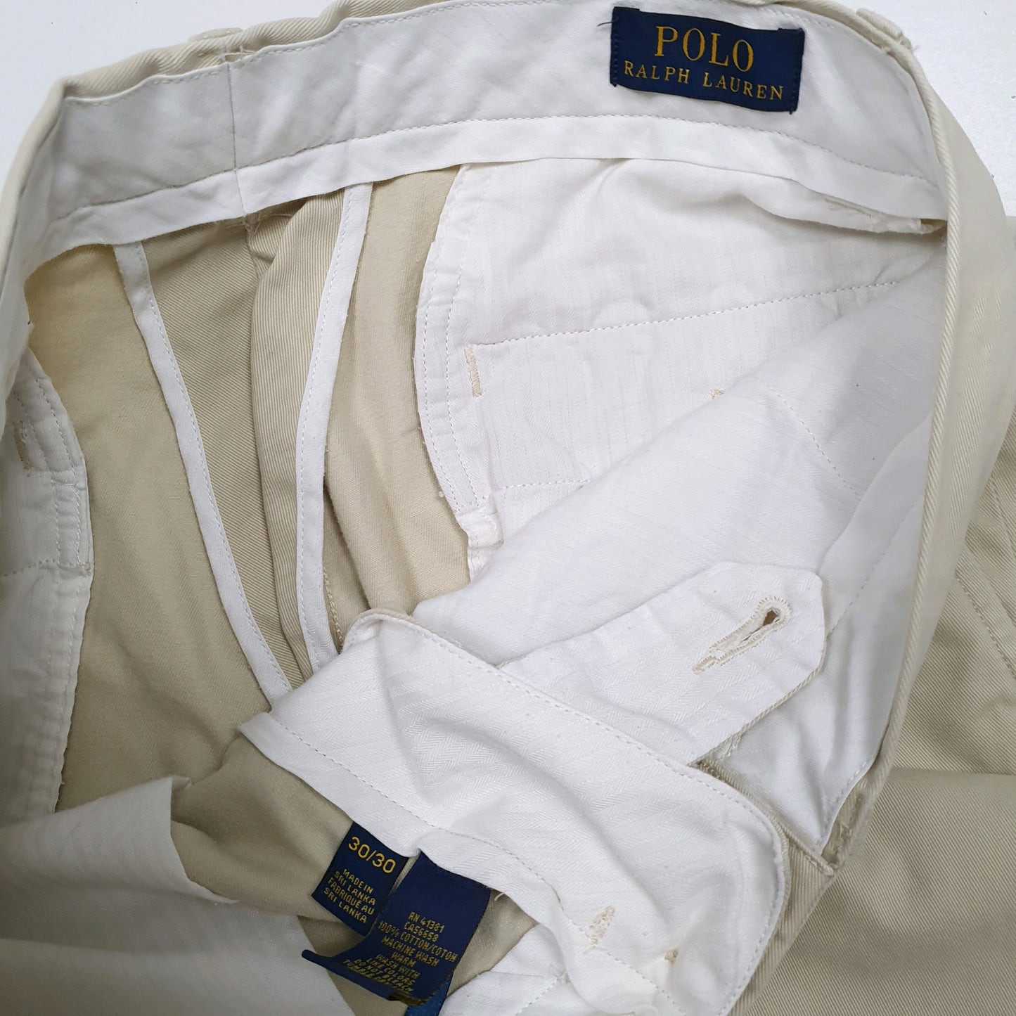 Mens Beige Polo Ralph Lauren   Trousers