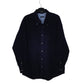 Mens Navy Izod Corduroy Long Sleeve Shirt