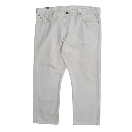 Mens White Polo Ralph Lauren Selvedge Hampton JeansW38 L27