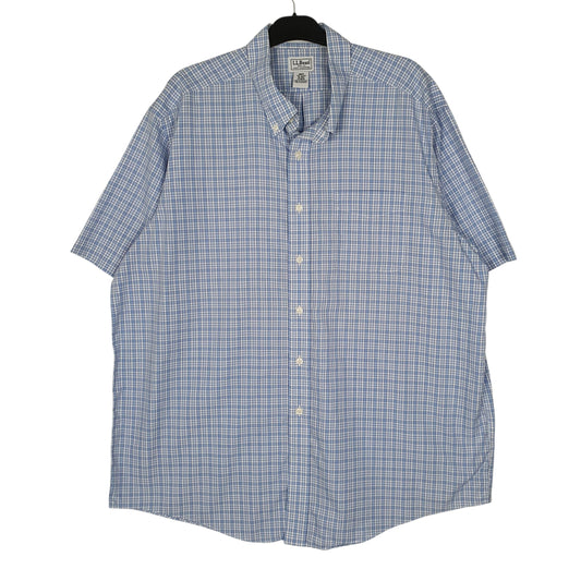 Mens Blue L.L.Bean  Short Sleeve Shirt