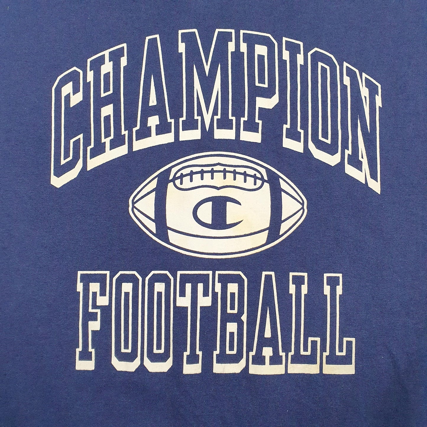 Womens Navy Champion Football Crewneck Jumper