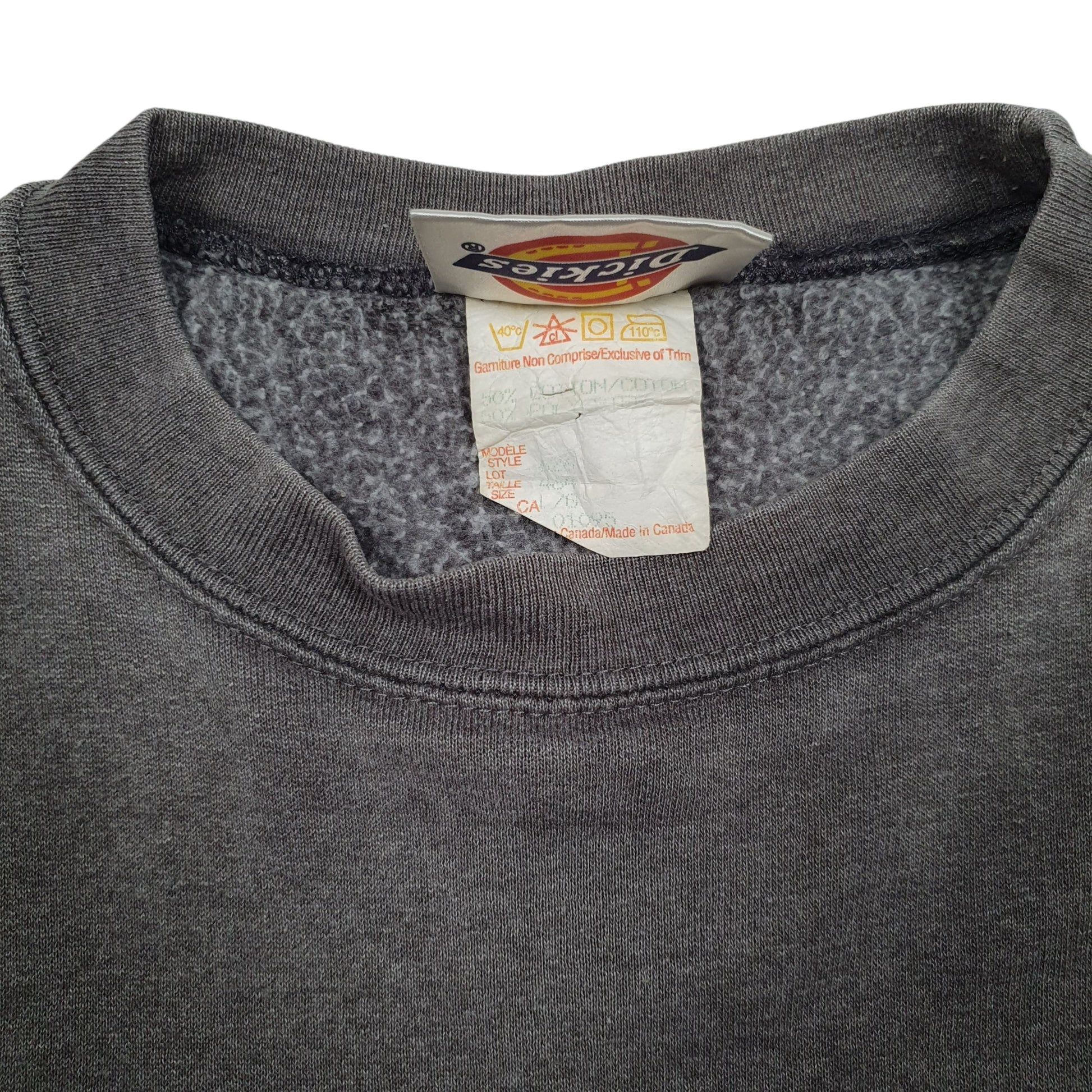 Mens Grey Dickies Vintage 90s Crewneck Jumper
