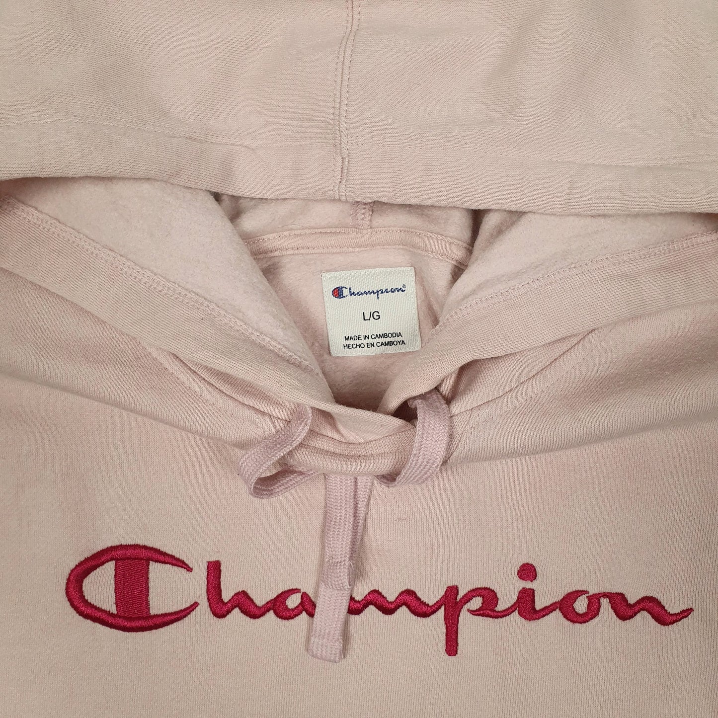 Womens Pink Champion  Hoodie Jumper