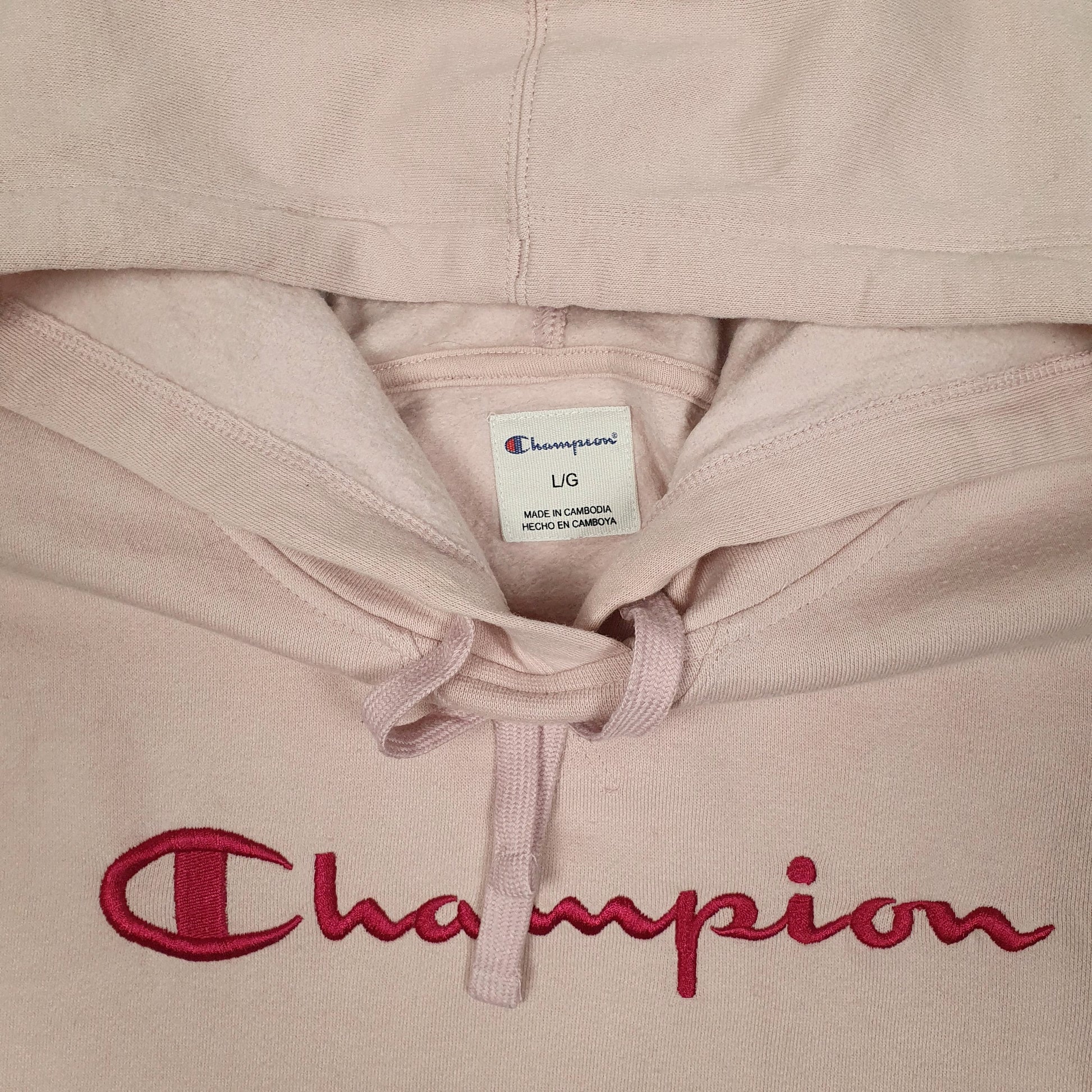 Womens Pink Champion  Hoodie Jumper