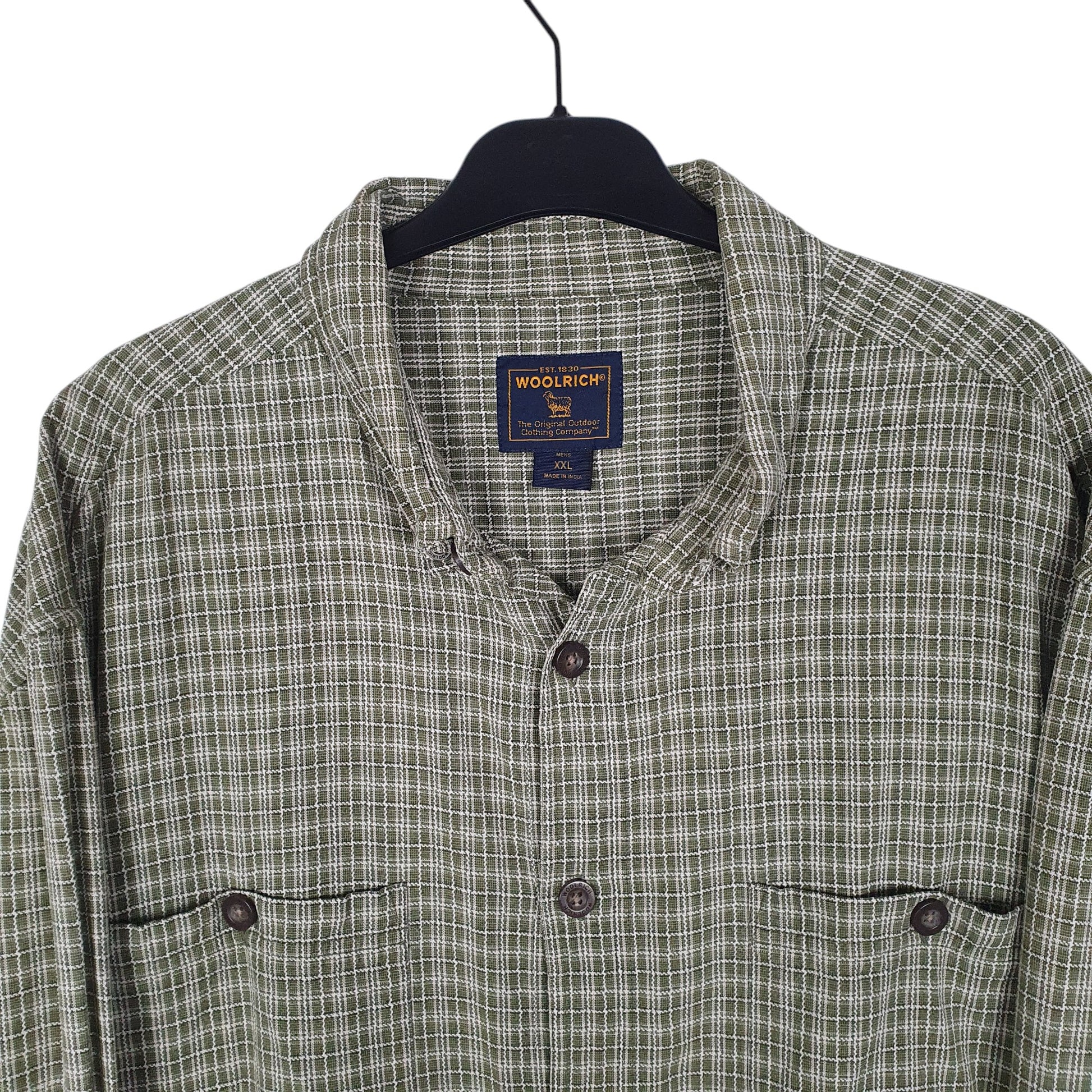 Mens Green Woolrich   Shirt