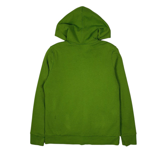 Womens Green The North Face Reversible Fluffy Sherpa Lined Hoodie Full Zip Jumper