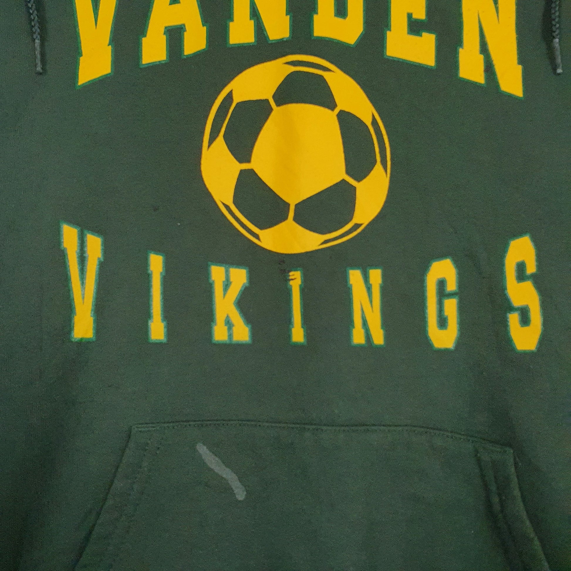 Mens Green Champion Vanden Vikings Hoodie Jumper