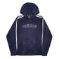 Mens Navy Adidas Spellout Hoodie Jumper